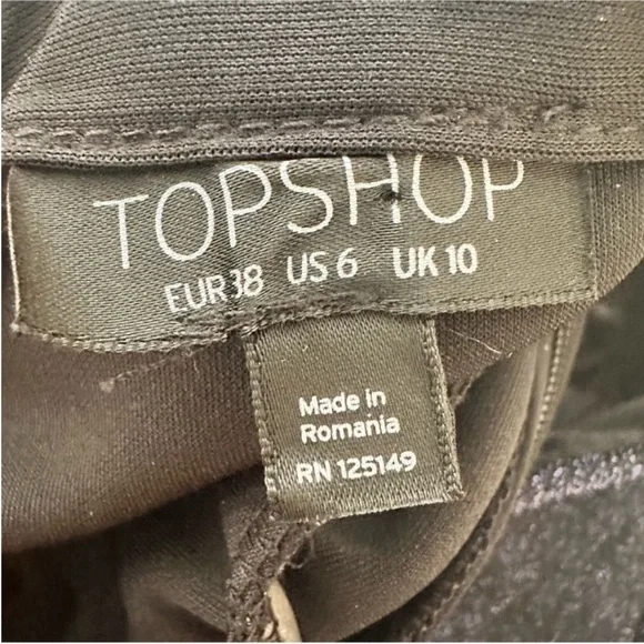 Topshop blue sparkly sleeveless mini sheath dress Size 6 EUC - Picture 4 of 7